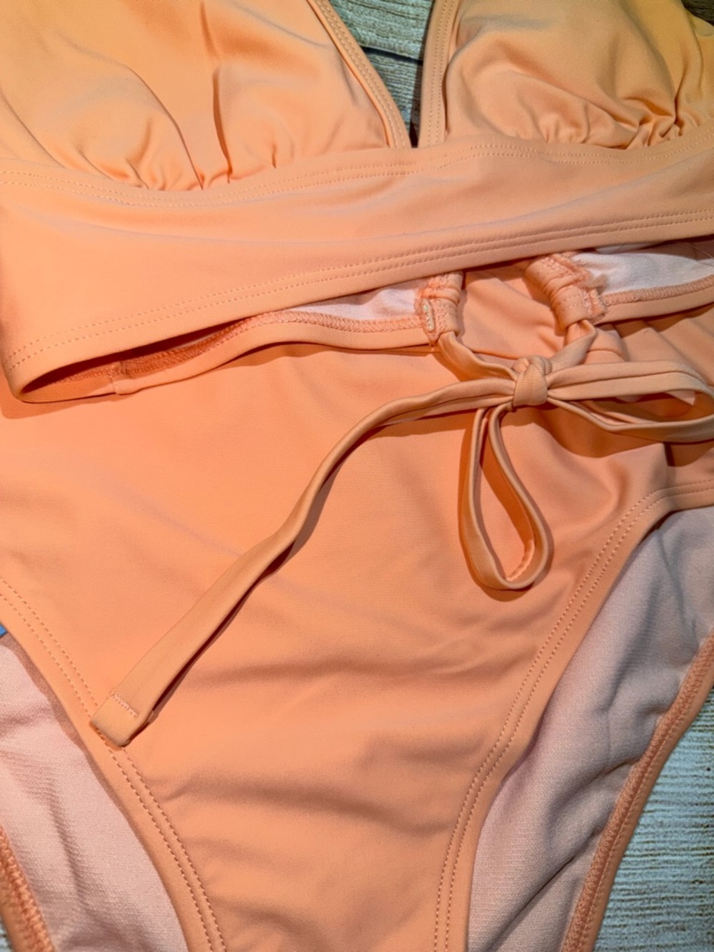 Cupshe Peach Bikini Set - Medium - Picture 5 of 5